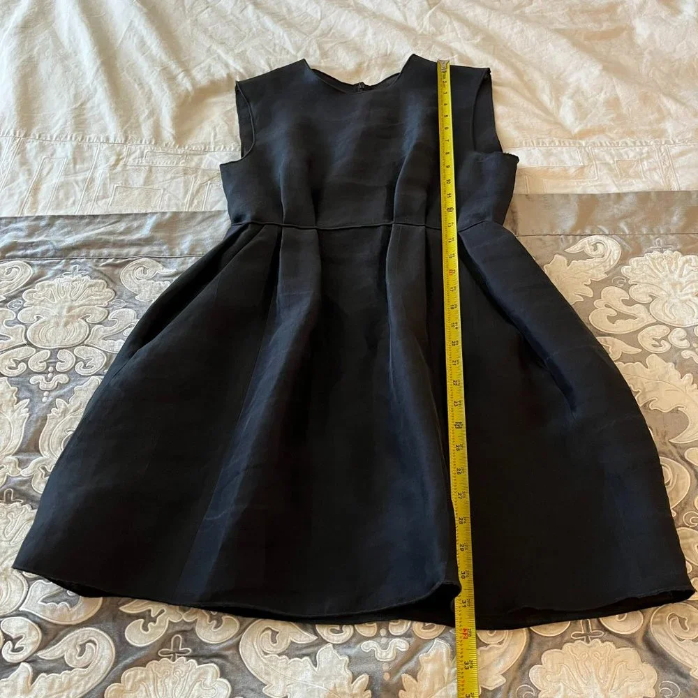 Ter et Bantine Black Dress with Pockets in 100% Silk - Picture 15 of 16